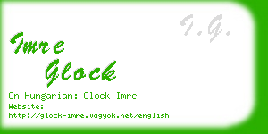 imre glock business card